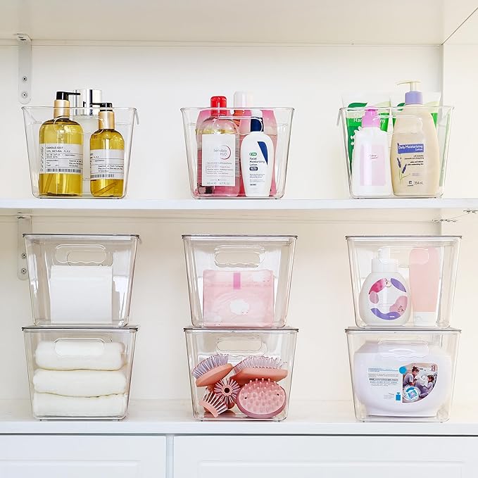 Vtopmart 6 Pack Bins and 4 Pack Under Sink Organizer