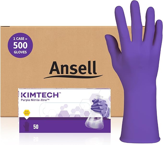 Ansell Kimtech™ Purple Nitrile™ Disposable Exam Gloves