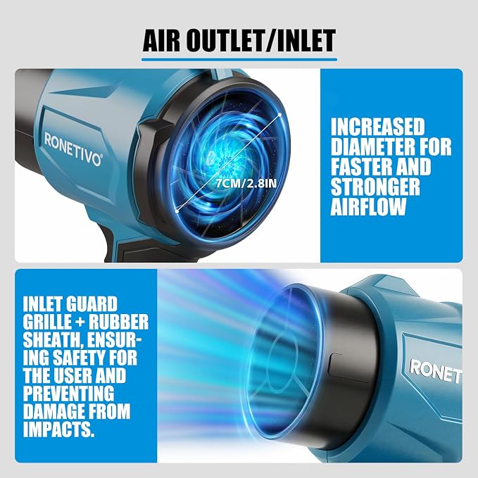 21V Brushless Cordless Blower 6.0Ah 39,500 RPM（Suitable for Makita Batteries.） CBH1
