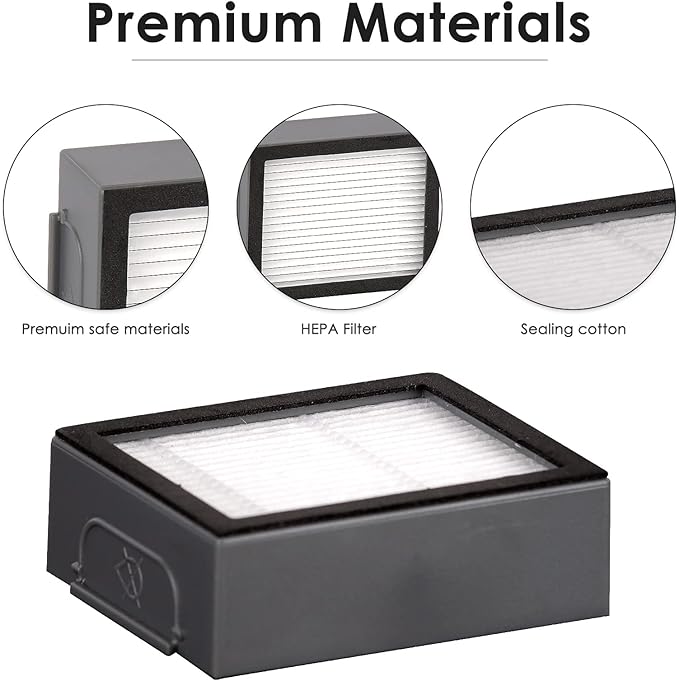 (20 Pack) j9+ j7+ HEPA Filter for iRobot Roomba j9+, j7+, Combo i5+, Combo j5+ Roomba i7 i7+ J7 Plus i3 i3+ i2 i2+ i1 i1+ i4 i6 i6+ i8 i8+ E6 E7 E I & J Series Filters (NOT FOR Combo j7+ j9+ 10 Max