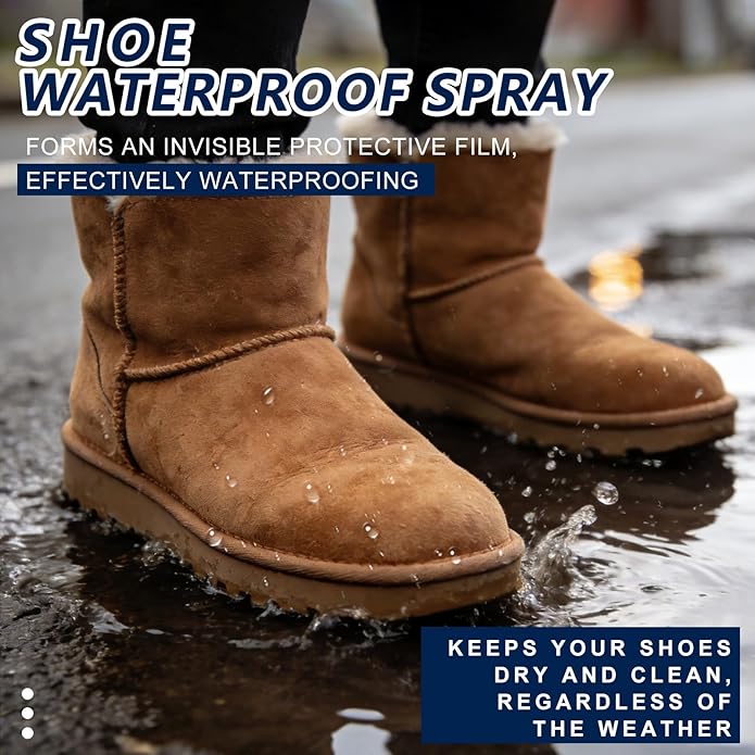 Suede Shoe Cleaner Kit with Waterproof Protector Spray, Premium Suede Brush and Eraser