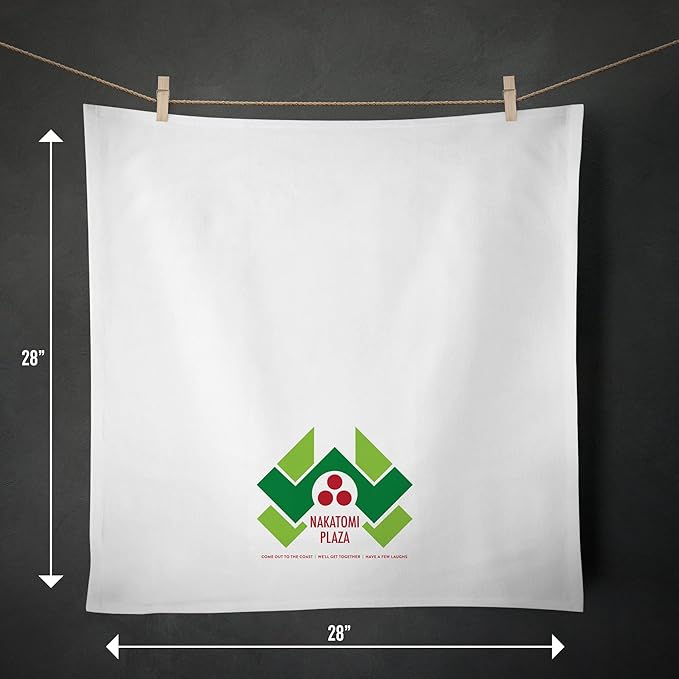 Nakatomi Plaza Holiday Flour Sack Kitchen Hand Towel