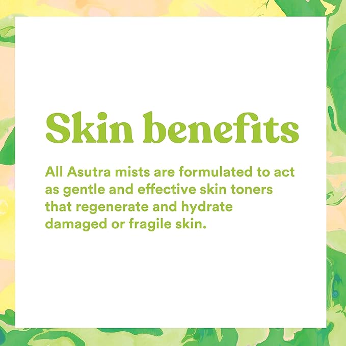 Asutra Lemongrass & Jasmine Multi-Use Natural Aromatherapy Room Spray, Calming Linen & Pillow Mist, Fabric Spray for Sleep & Bed, 4 fl oz