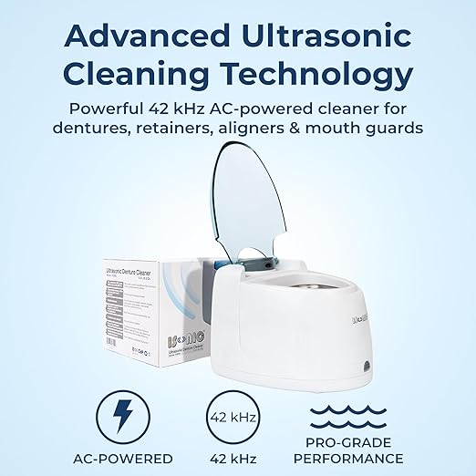 iSonic F3900 Ultrasonic Denture/Aligner/Retainer Cleaner for All Dental appliances (Machine Only)