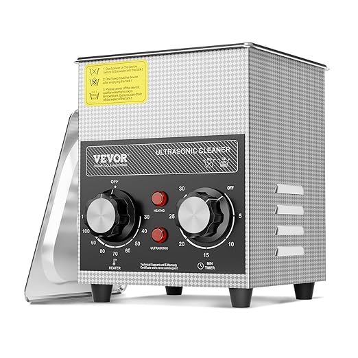 VEVOR 2L Ultrasonic Cleaner with Heater Timer & Basket, Professional Digital Sonic Cavitation Machine, 60W Cleaning Machine for Watch Instruments, Glasses, Coin, Metal Parts, Tool