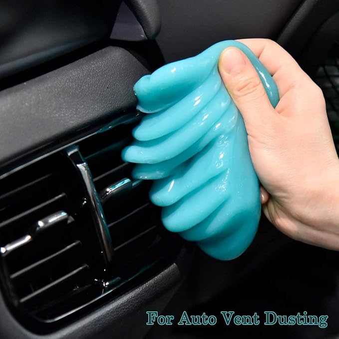 COLORCORAL 4-in-1 Car Vacuum Handheld 16000Pa Brushless Motor Car Vacuum with Cleaning Gel for PC, Tablet, Phone,Car