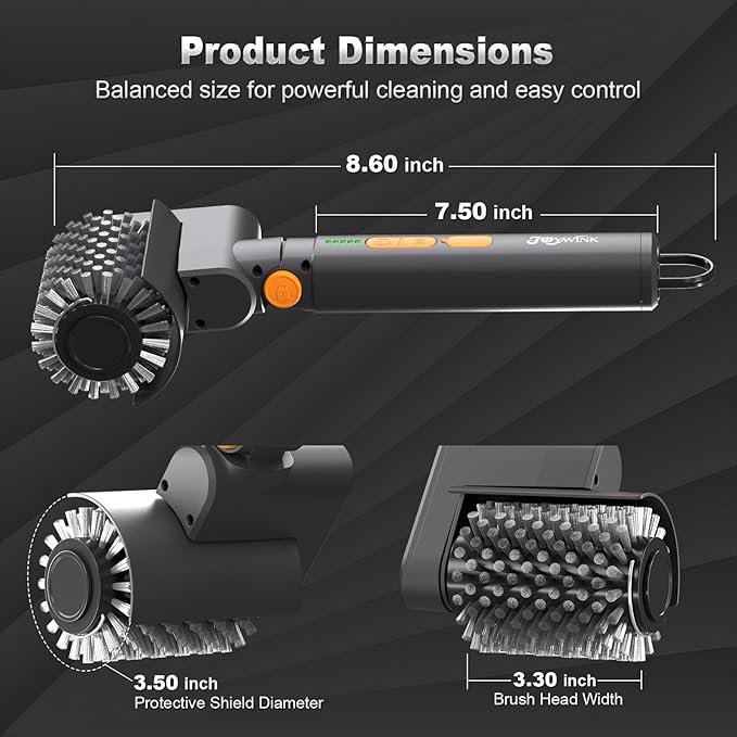 Upgraded Electric Grill Brush - Extreme 50kg Torque Power Grill Brush, 7.4V Motor, Safe for All Grills, SUS304 Anti-Shedding Bristle, with Heat Resistant Mat & Polishing Pad