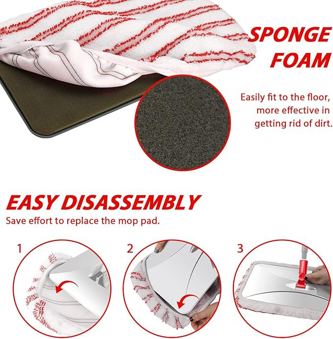 MASTERTOP Large Microfiber Mop and Dust Mop