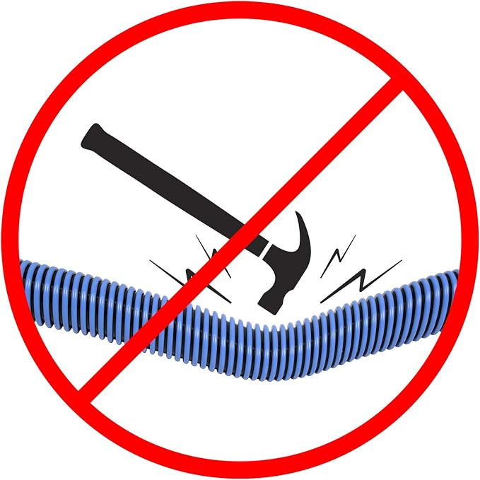 Poolmaster Manual Pool Vacuum Hose, 50 Ft x 1-1/2” for Inground & Above Ground Pools, Not for Automatic Cleaners, Kink-Free, Heavy Duty Pool Cleaner Hose with Swivel Cuff – Made in USA