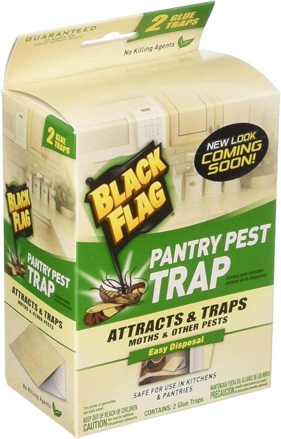 Black Flag Pantry Pest Traps - 8 Total(4 Packages with 2 Traps Each)