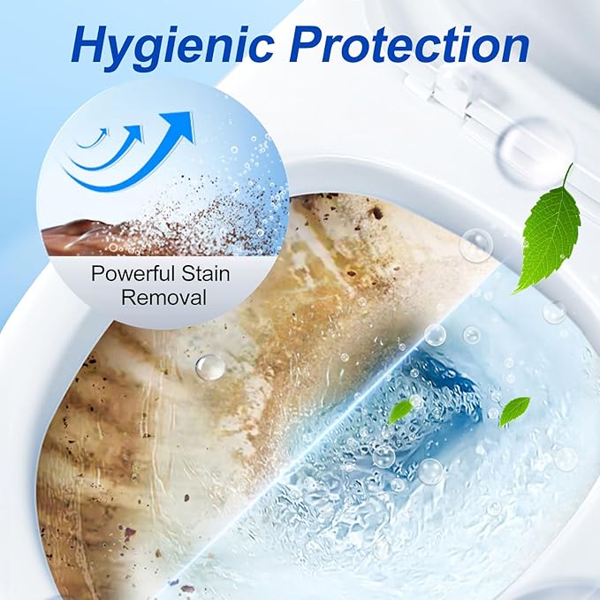Automatic Toilet Bowl Cleaner Tablets, Bleach, Descale & Deodorize, Septic-Safe, Continuous Cleaning, Fresh Scent, Drop-In Tank Cleaner effective to use Works with Toilets 50 Pack -AABB