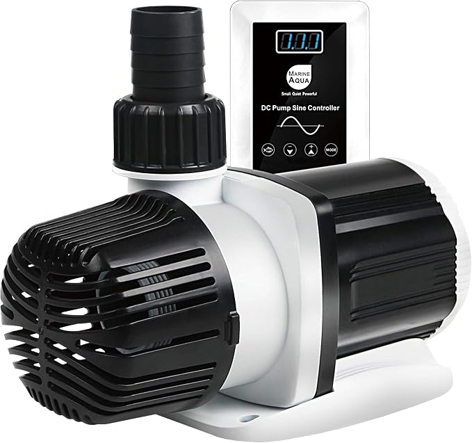 Orlushy dc-12000 Controllable DC aquarium Pump 80W 3100GPH-marine wavemaker return pump with sine wave Controller for salt/Freshwater fish reef tank sump Circulation