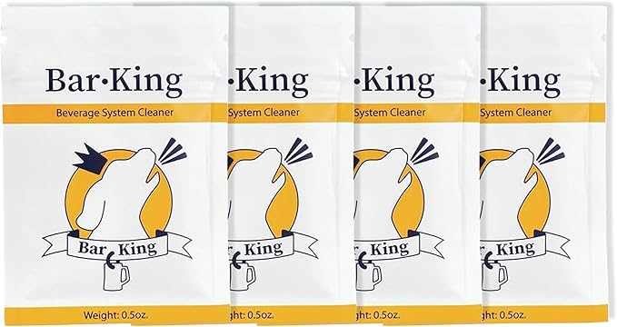 Bar-King Beer Line Cleaner - 4 Individual Cleaning Packets