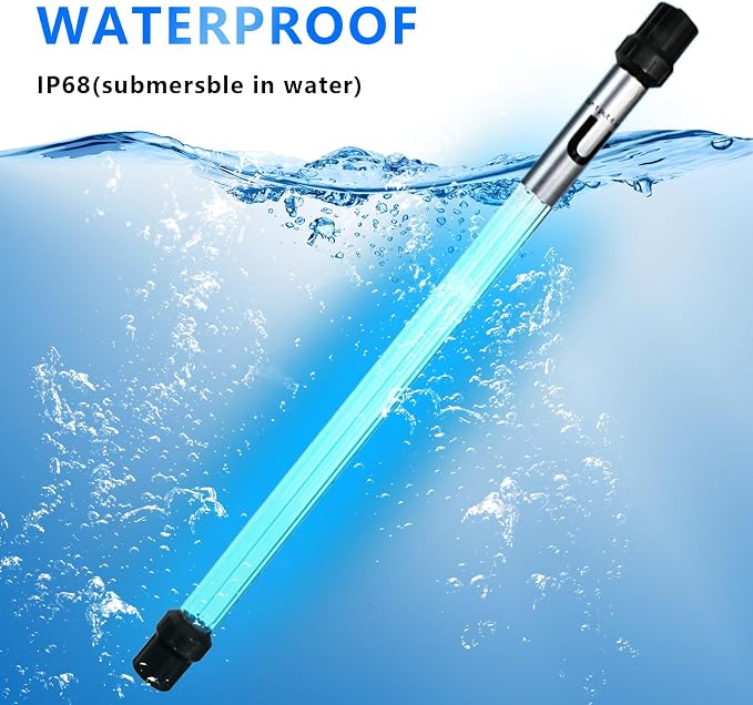 coospider-repta 55W Pond UV Light for 500-6000 Gallon, UV Pond Water Clarifier for Koi Pond, Swimming Pool, Spa, Large Fish Tank, Cold Plunge for Green Water Clean