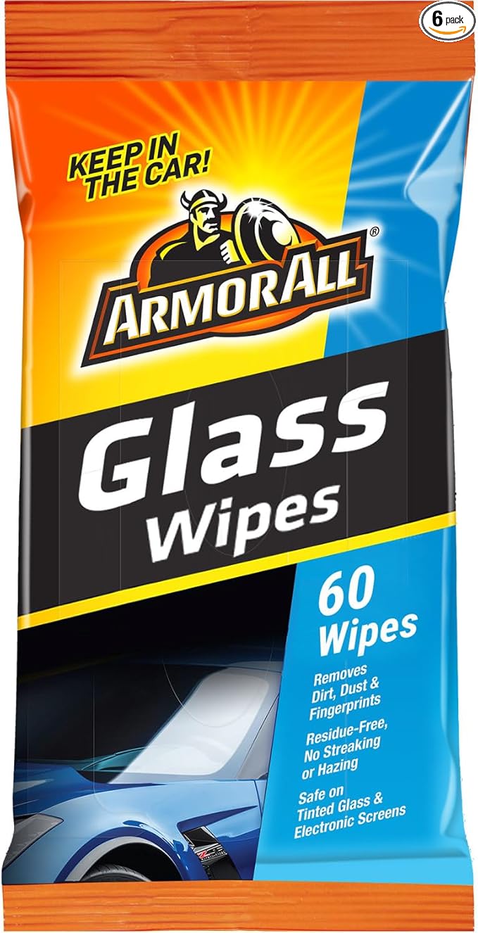 Armor All Flat Pack Automotive Glass Wipes (60 Count)