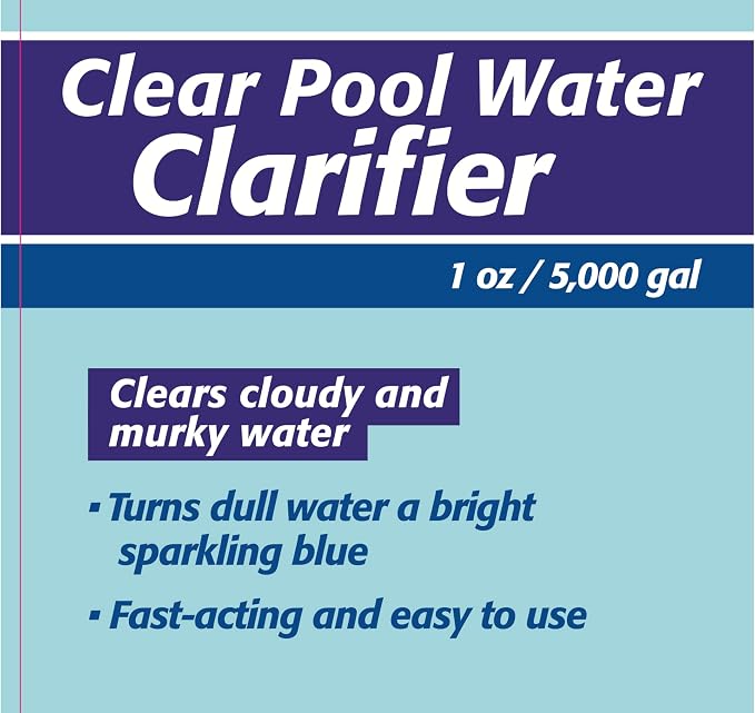 Pool Mate 1-Quart Premium Clear Pool Water Clarifier, Made in USA