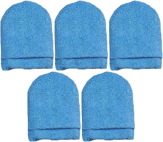5pcs Car Polishing Wax Sponge Soft Microfiber Car Wax Applicator Mitts Foam Applicator Pad for Car Detailing Care Tool(5pcs Blue)