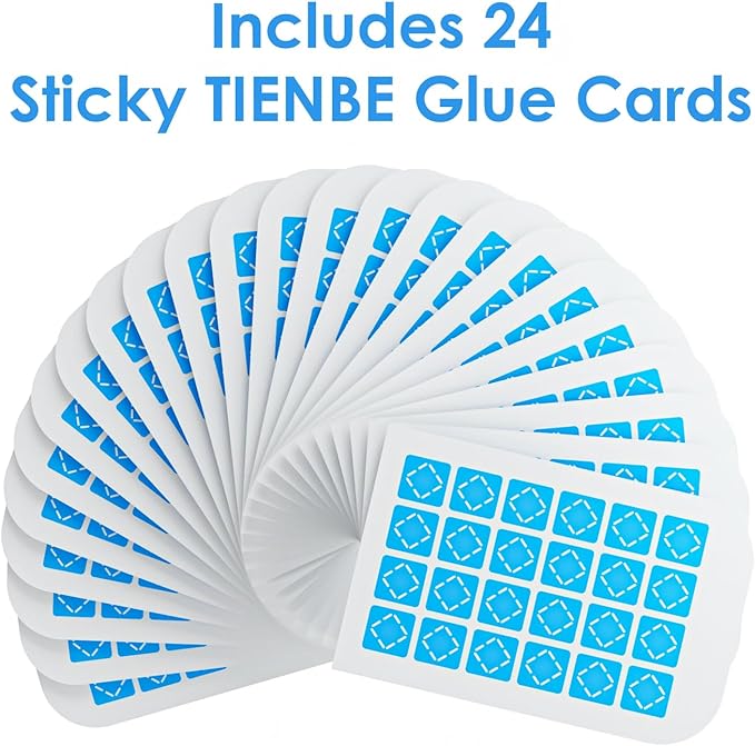 24 Pack Magnetism Glue Cards TIENBE Indoor Plug-in Fly Trap Refill Pack for TIENBE Indoor Fly Trap
