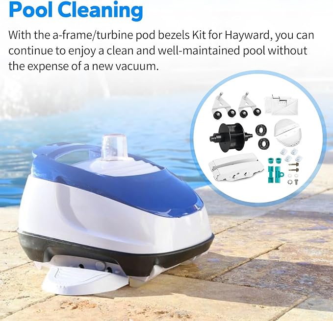 Pool Cleaner Pod Kit AXV417WHP for Hayward Pool Vacuum Part Replaces, and AXV621DAT Pool Vac A-Frame/Turbine Tune-Up Rebuild Kit, Compatible with Hayward Navigator Pool Vac Ultra Pool Cleaner