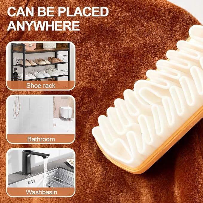 Rubber Shoe Brush for Cleaning, Polish Eraser Suede Brush for Shoes Boots Sneakers Bags Jacket Purse Sofa (2)