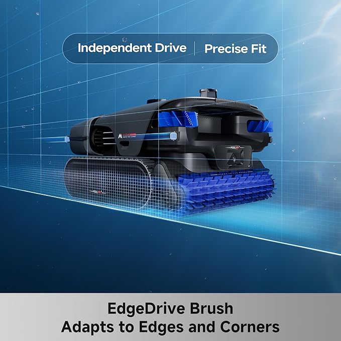 Mova Rover X10 Cordless Robotic Pool Cleaner, 7-in-1 Cleaning, AquaScan LDS Mapping & Precise PoolNavi, Smart Surface Parking, 10,000 GPH Suction, EdgeDrive Brush, Skimmer with Real-time App Control