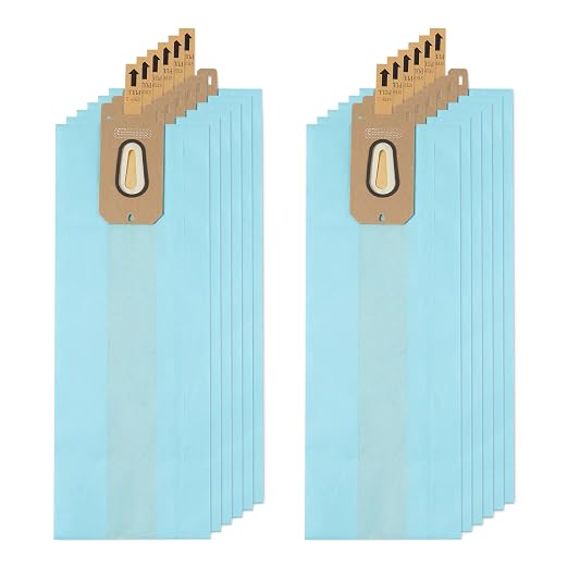 Amazon Basics Replacement Bags for Heavy Duty Upright Bagged Vacuum, 12-Pack