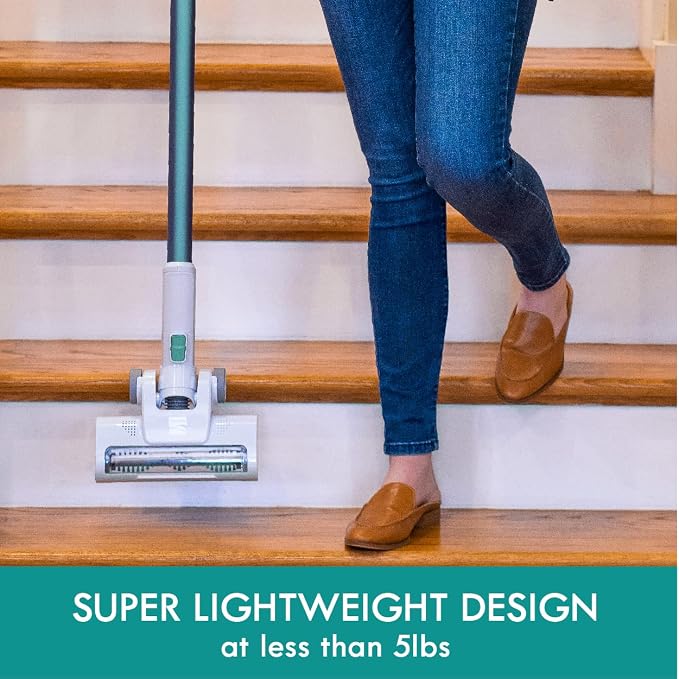 Kenmore DS4020 Cordless Stick Vacuum Lightweight Vacuum Cleaner 2-Speed Power Suction LED Headlight 2-in-1 Handheld Vacuum for Hardwood Floor, Carpet & Dog Hair