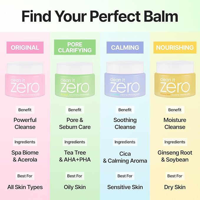 BANILA CO Clean it Zero Pore Clarifying Cleansing Balm | Korean Makeup Remover, Cleansing Oil, Facial Cleanser for Oily and Acne Prone Skin | Vegan | Made with AHA-PHA & Tea Tree (180ml / 6.08 fl.oz)