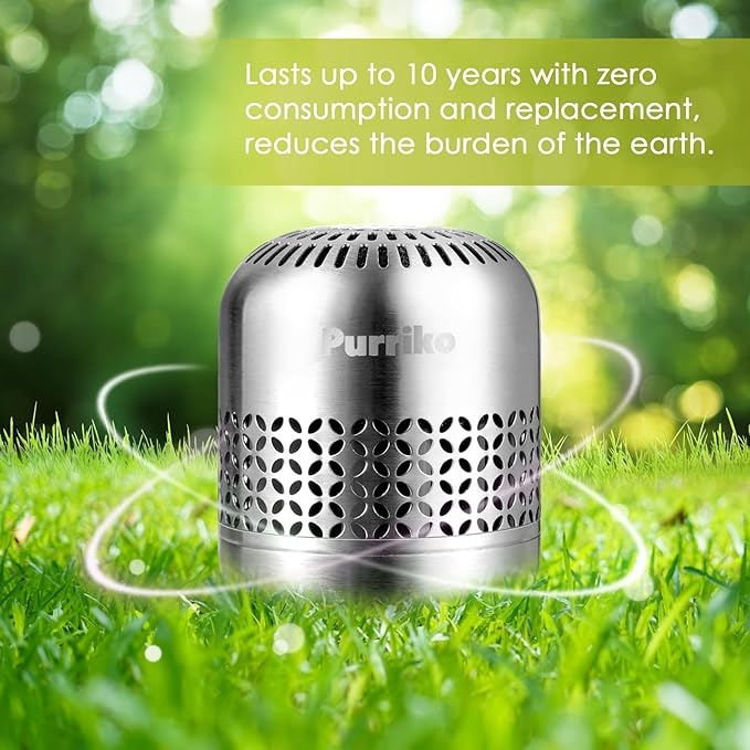 Purriko Refrigerator Deodorizer,Lasts up to 10 Years,Refrigerator Odor Eliminator,Fridge Deodorizer,More Effective Than Baking Soda Bamboo Air Purifying Bags