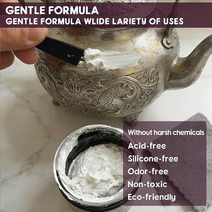 Metal Polish Cream Oxidation Remover for Brass, Copper, and Stainless Steel,sinks, cookware, pots, pans, cutlery, and other Metal