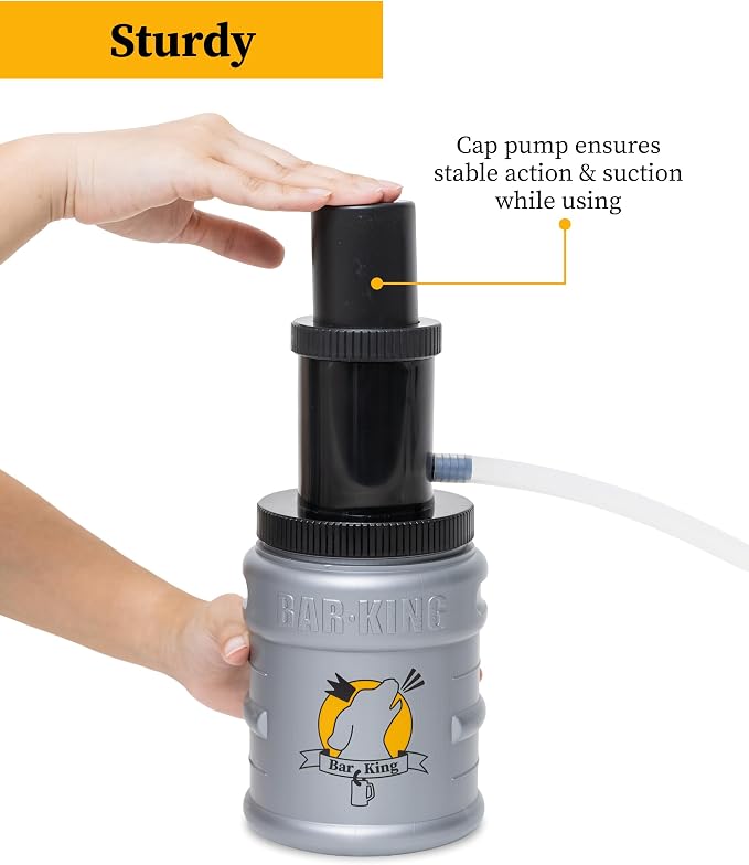 Bar-King Quick-Connect Kegerator Beer Line Cleaning kit. Now Clean Your Beer Lines as Easily as Changing a Keg. (Includes Cleaning Powder)