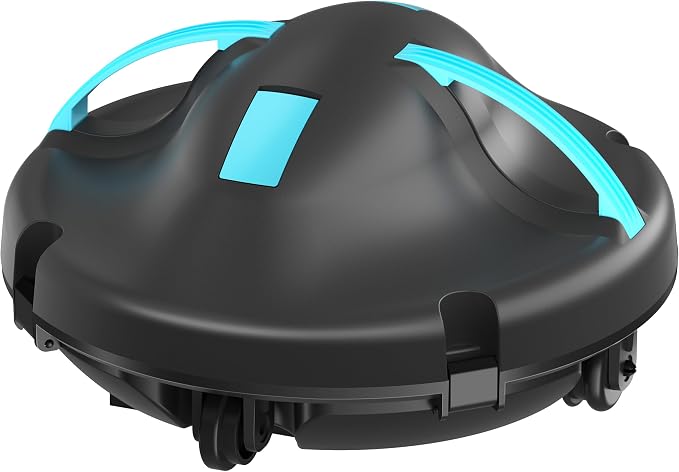 (2026 New) Pool Vacuum for Above Ground Pool, Cordless Robotic Pool Cleaner with Dual Motors Strong Suction, 130-Min Runtime, Auto-Parking, Pool Vacuum Robot for Inground Flat Pools Up to 1100 Sq.Ft