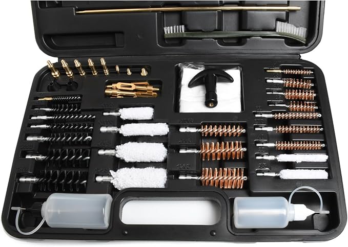 Gun Cleaning Kit Universal Gun Cleaner for Shotgun, Pistol, Rifle, All Guns with Lightweight Carrying Case