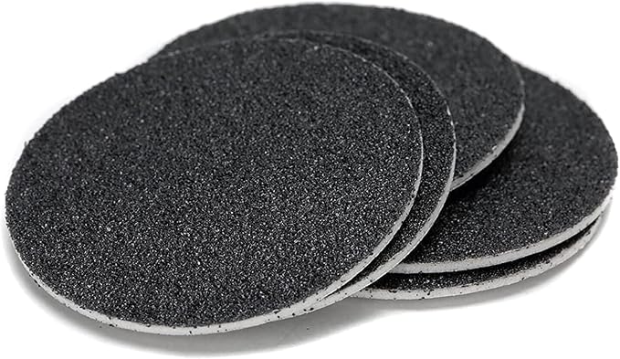 120pcs Foot File Sandpaper Discs Refill for Electric Callus Remover Dead Skin Removal (60pcs Rough 80 Grit + 60pcs Smooth 180 Grit)