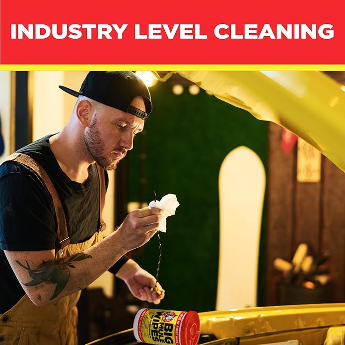 XL Heavy-Duty Cleaning Wipes – All-Purpose Wipes for Garage, Grease, Ink, Paint & More – Home Cleaning, Car Interiors, Indoor and Outdoor Surfaces