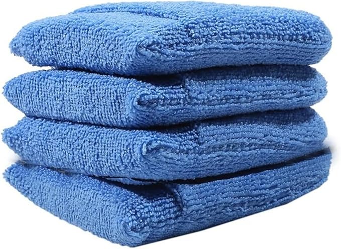 1/10pcs Car Wax Applicator Mitts Microfiber Waxing Polish Pad Sponge Auto Soft Wax Polishing Foam Applicator Car Cleaning Mitts(4pcs Blue)