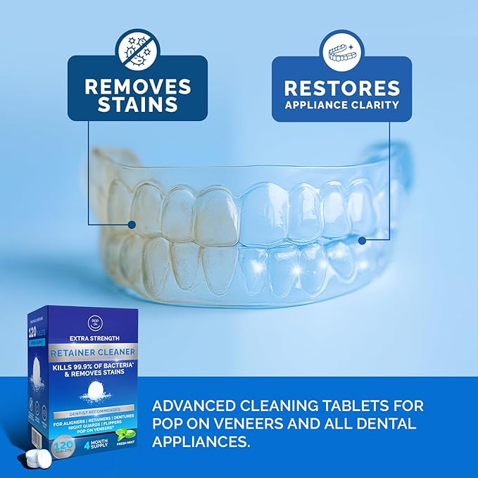 Aligner & Retainer Cleaner Fresh Foam | Retainer Cleaner Tablets for Invisalign FSA HSA Approved for Ultrasonic Cleaners 8-Month Supply | Bundle
