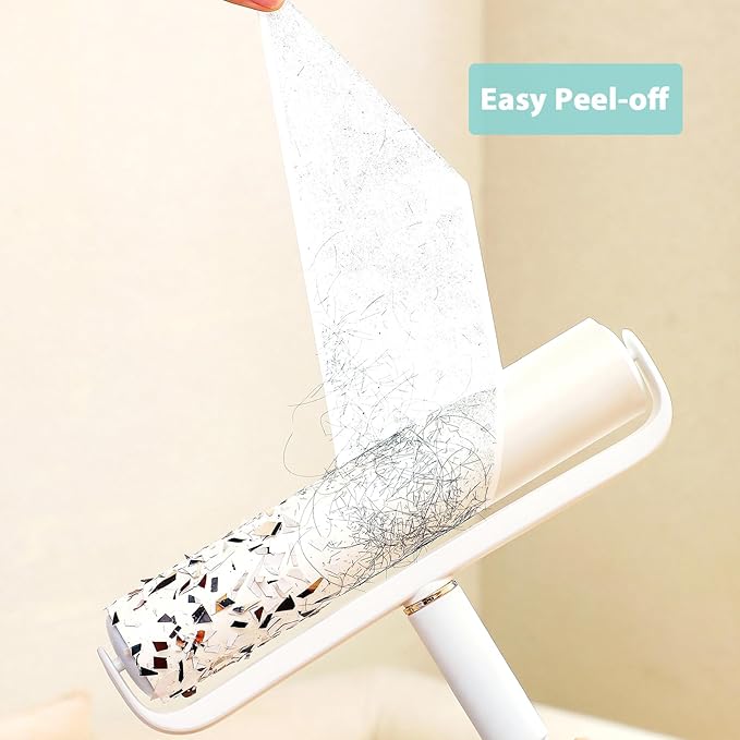 9.45 inch Lint Roller Refills for Floor Lint Roller Replacement 9.4 inch to 9.5 inch Wide Large Floor and Carpet Lint Remover Refills, Pack of 3 Rolls Extra Sticky 180 Sheets Total
