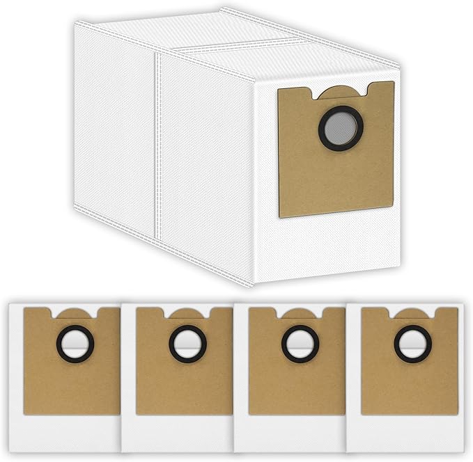 (5 Pack) M2 Plus Replacement Dust Bags Compatible with Lefant M2 Plus/ M2L Plus/ M2S Plus/ M350 Robot Vacuum, Accessories Kit, Vacuum Replacement Dust Bags, Vacuum Bags, Canister Bags, Disposable Bags