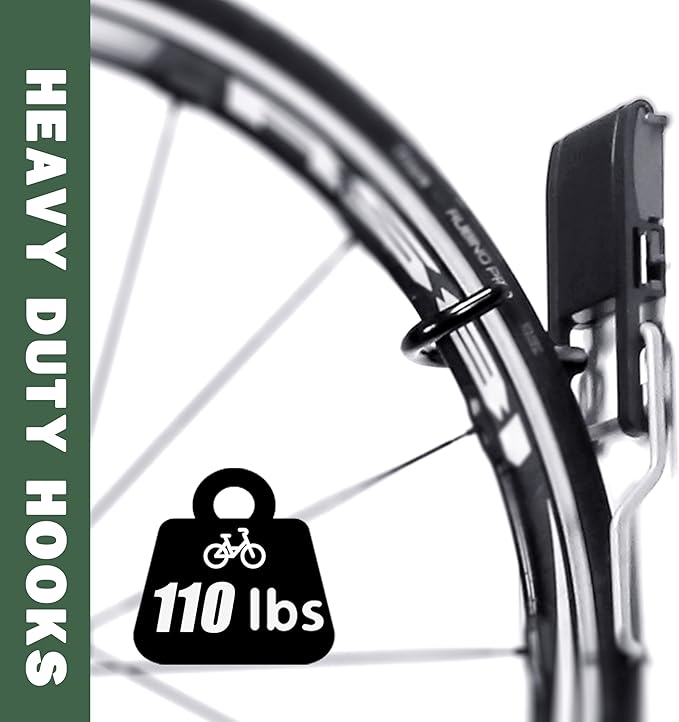 Heavy Duty Wall Mount Bicycle Holder/Hanger/Hook Bicycle Storage for Garage/House, Bike Accessories, Holds up to 110 lbs, 4 Pack