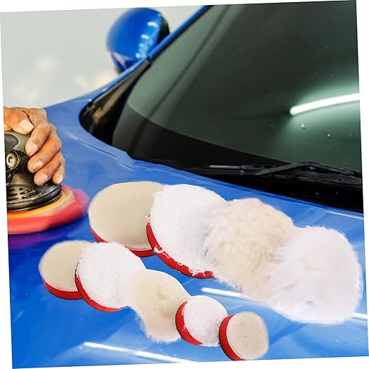 1set Polishing Sponge Pad Kit for Car Buffing Self-Adhesive Polisher Discs Versatile Use for Auto Detailing and Home Care Material for Performance