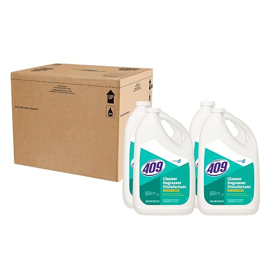 CloroxPro Formula 409 Cleaner Degreaser Disinfectant Refill, 128 Fluid Ounces, Pack of 4 (Package May Vary)