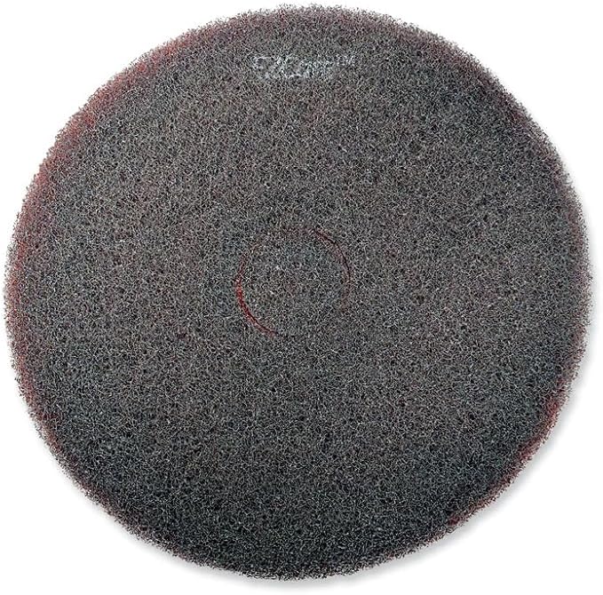EZ Care Heavy Duty Scrub Pad 20 Diameter Red/Gray 5/Carton