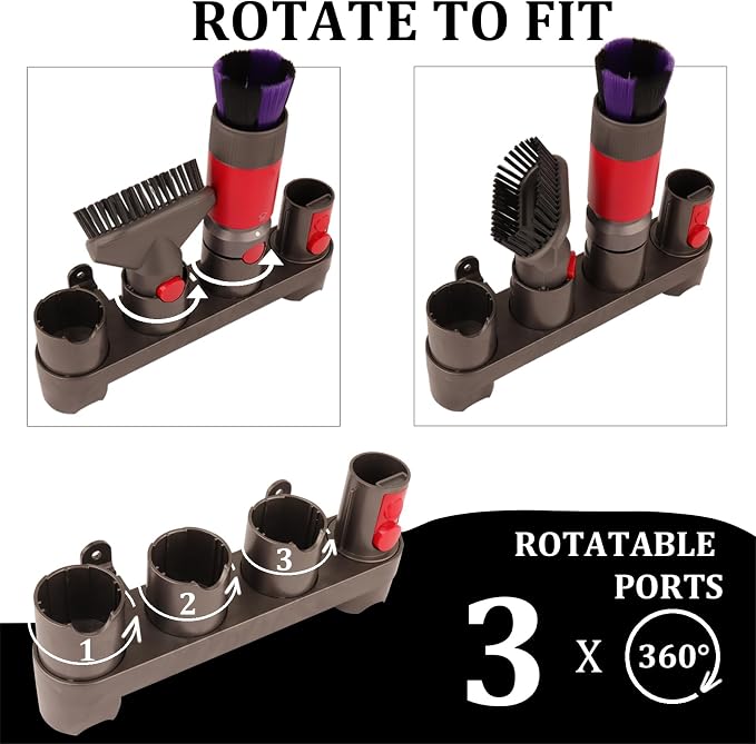 Fullclean Attachments Mount Holders Compatible with Dyson Gen 5 Gen5 V15 V12 V11 V10 V8 V7 Vacuum Cleaner Accessories Storage Tool Replacement Parts