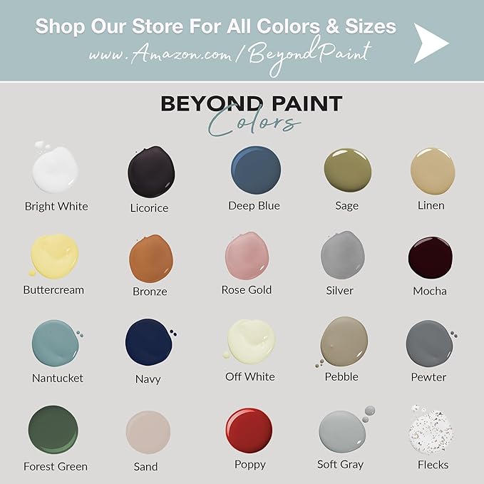 Beyond Paint Countertop Makeover Kit with Paint, Sealer, Flecks and Tools for Countertops, Sand