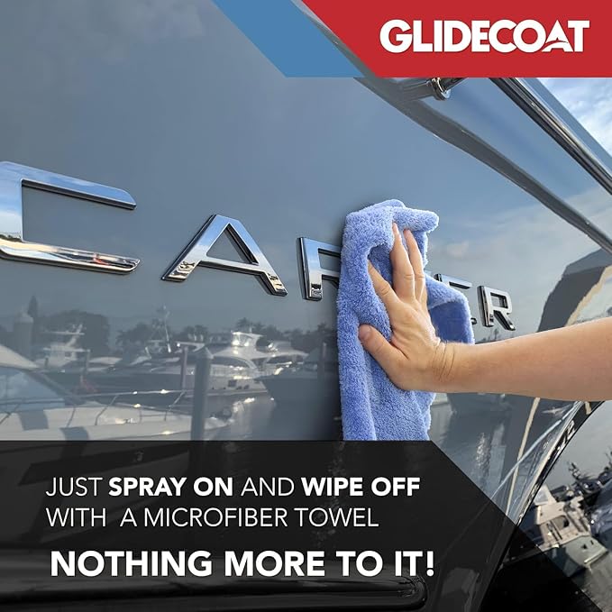 Marine Shine & Shield | 42% Ceramic Spray | Better than Boat Wax | Hydrophobic Spray with UV Protection | Marine Sealant Ceramic Spray | Sealant Boat Maintenance | 16oz