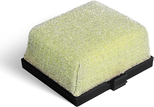 GASPRO Replaceable Cleaning Head for Grill Brush, Bristle Free BBQ Grill Cleaning Pads with Heat-Activated Sponge, Safe for Most Grates, Replace & Reuse, Black