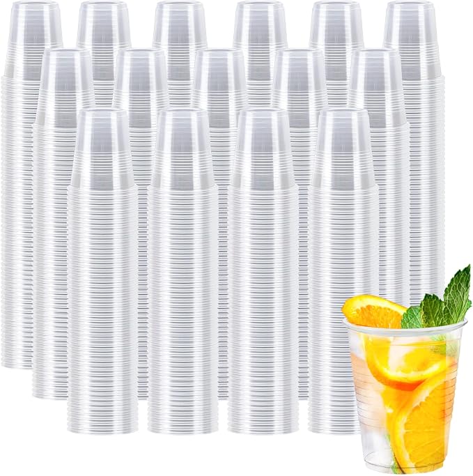 BYSNOW 1500 Pack 5 oz Clear Plastic Cups, Small Bathroom Cups, Disposable Mouthwash Cups, Cold Plastic Drinking Cups for Party, Picnic, Travel, Soda, Juice