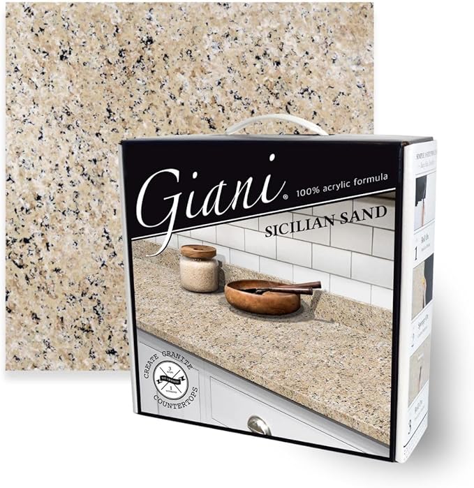 Giani Granite Countertop Paint Kit 2.0-100% Acrylic (Sicilian Sand)