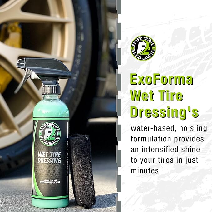 ExoForma Wheel & Tire Cleaner with Wet Tire Dressing Spray